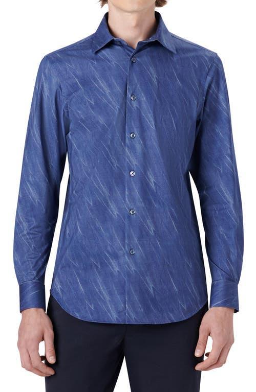 Mens James Ooohcotton Sport Shirt - Textured Airbrush Print Product Image