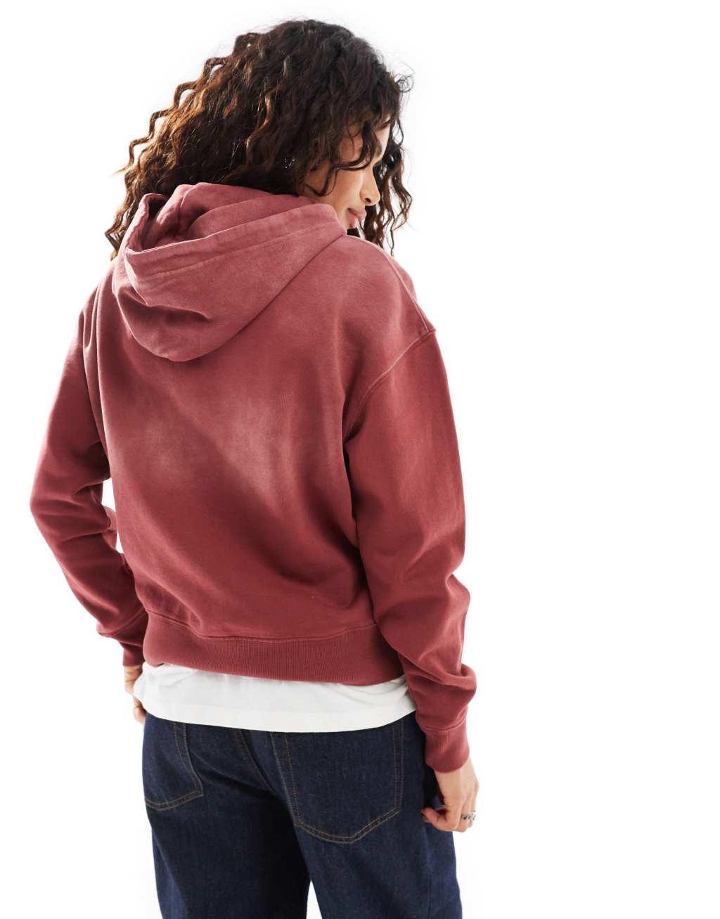 Deus Ex Machina x ASOS exclusive ombre hoodie in brown Product Image