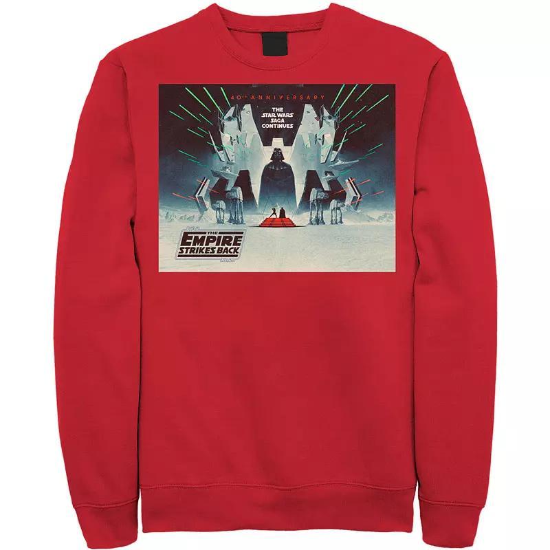 Men's Star Wars: The Empire Strikes Back 40th Anniversary Poster Sweatshirt, Size: XL, Blue Product Image