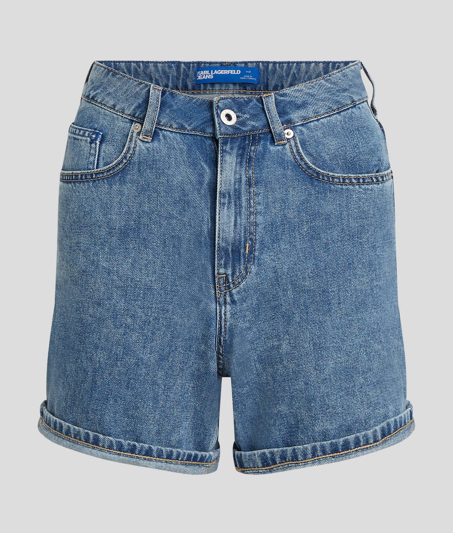 HIGH-RISE DENIM SHORTS Product Image