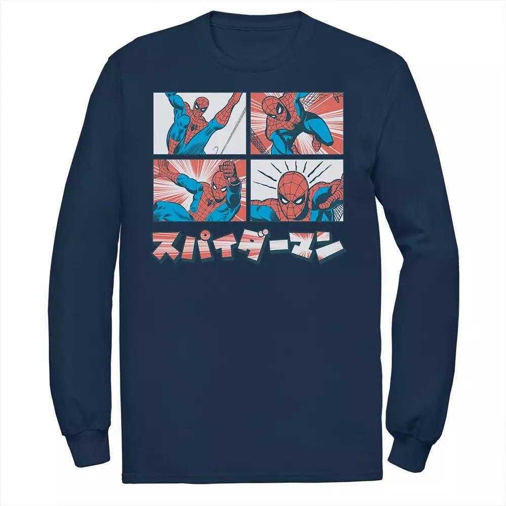 Men's Marvel Spider-Man Kanji Comic Illustration Tee,  Product Image