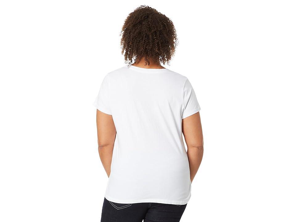 L.L.Bean Plus Size Soft Stretch Supima Tee Scoop Neck Short Sleeve Women's Clothing Product Image