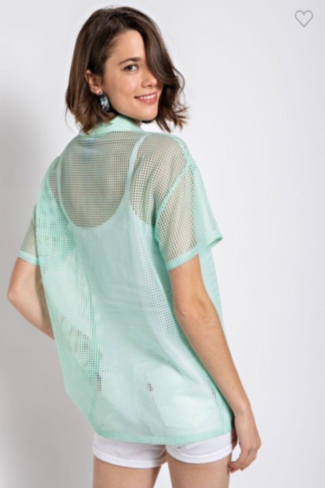 Mint Mesh Top Product Image
