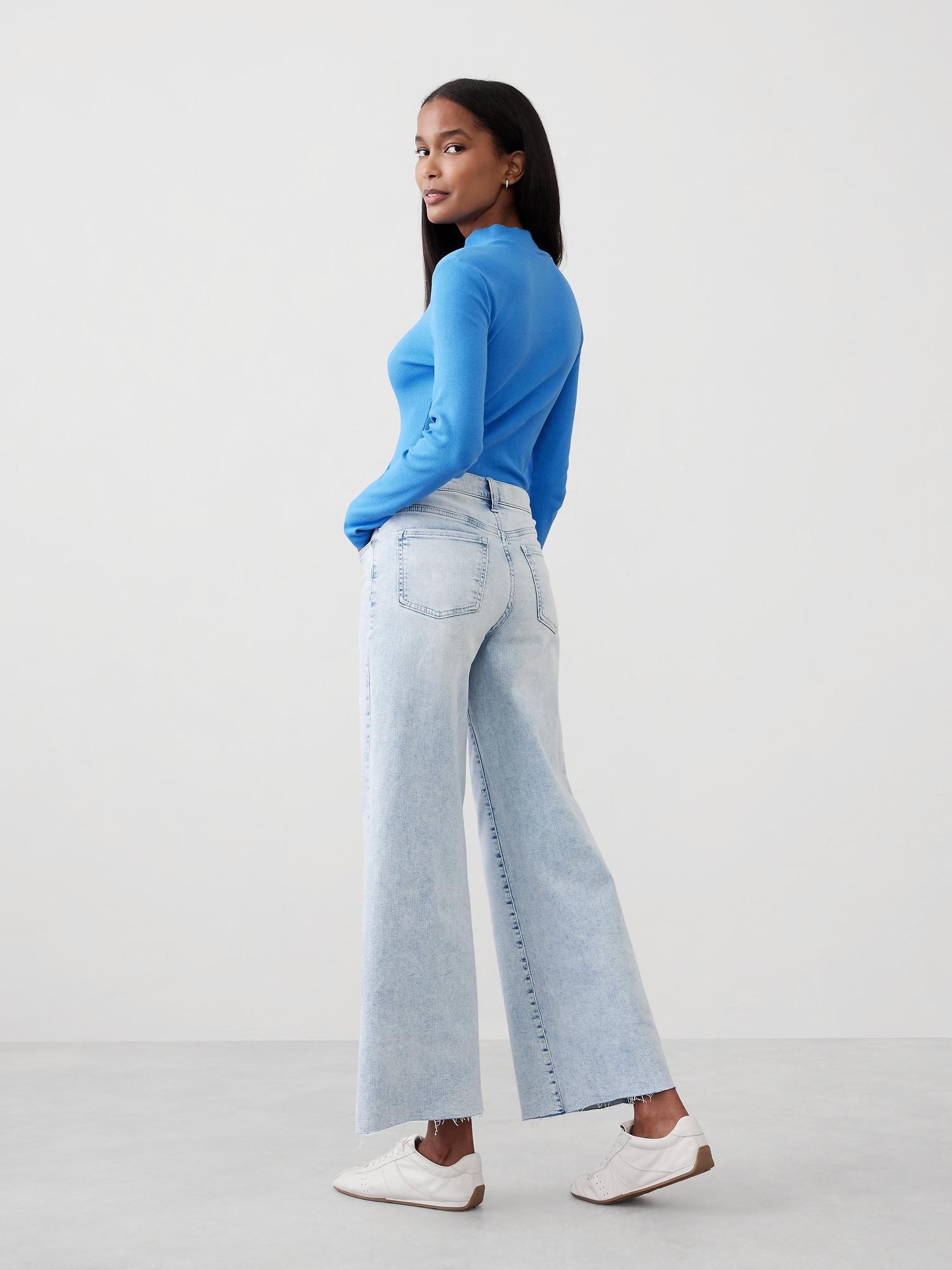 Ribbed Mock-Neck T-Shirt Product Image