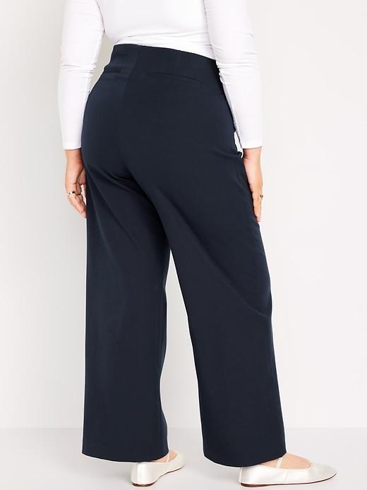 High-Waisted Pull-On Pixie Wide-Leg Pants Product Image