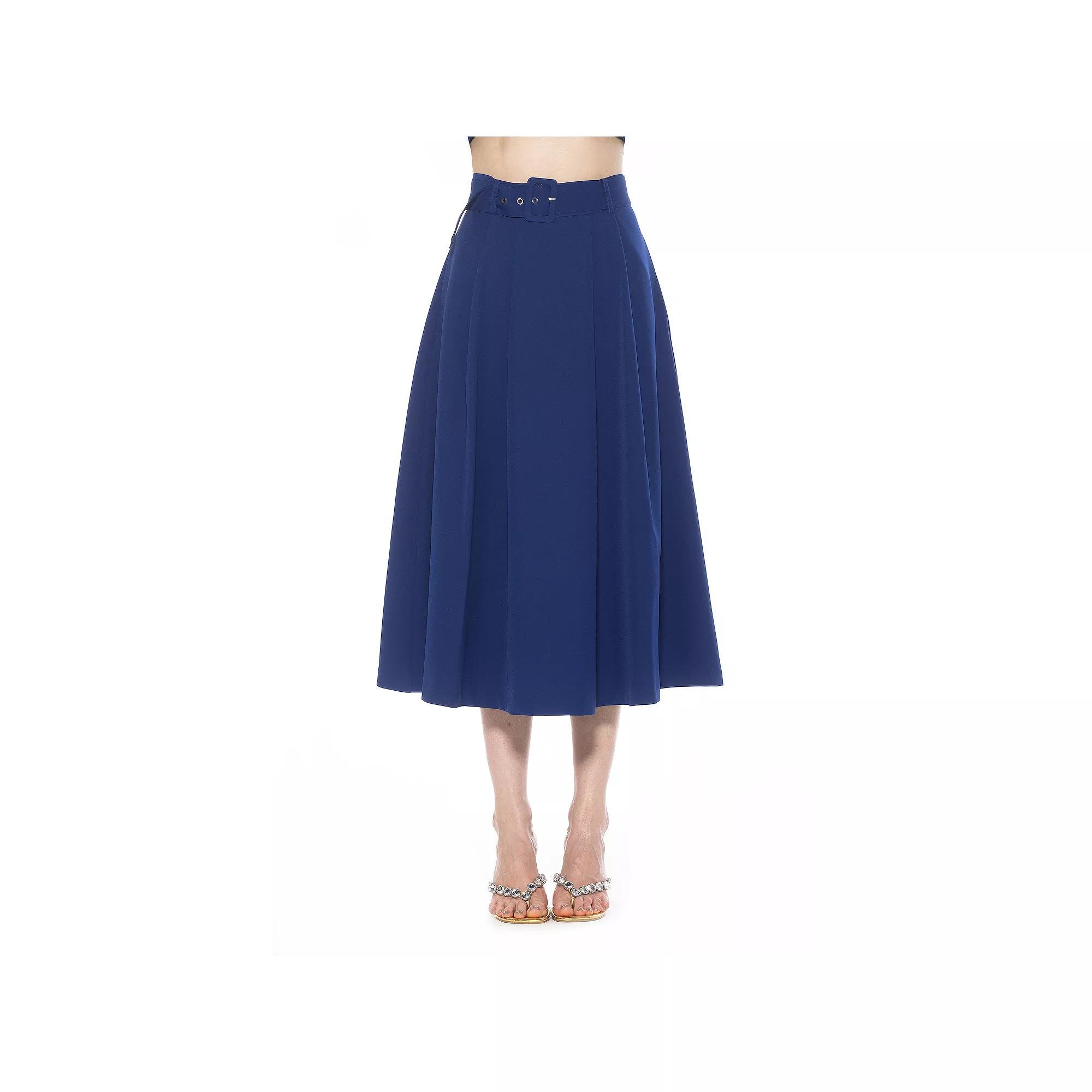 Women's ALEXIA ADMOR Eline Twill A-Line Skirt with Removable Belt,  Product Image