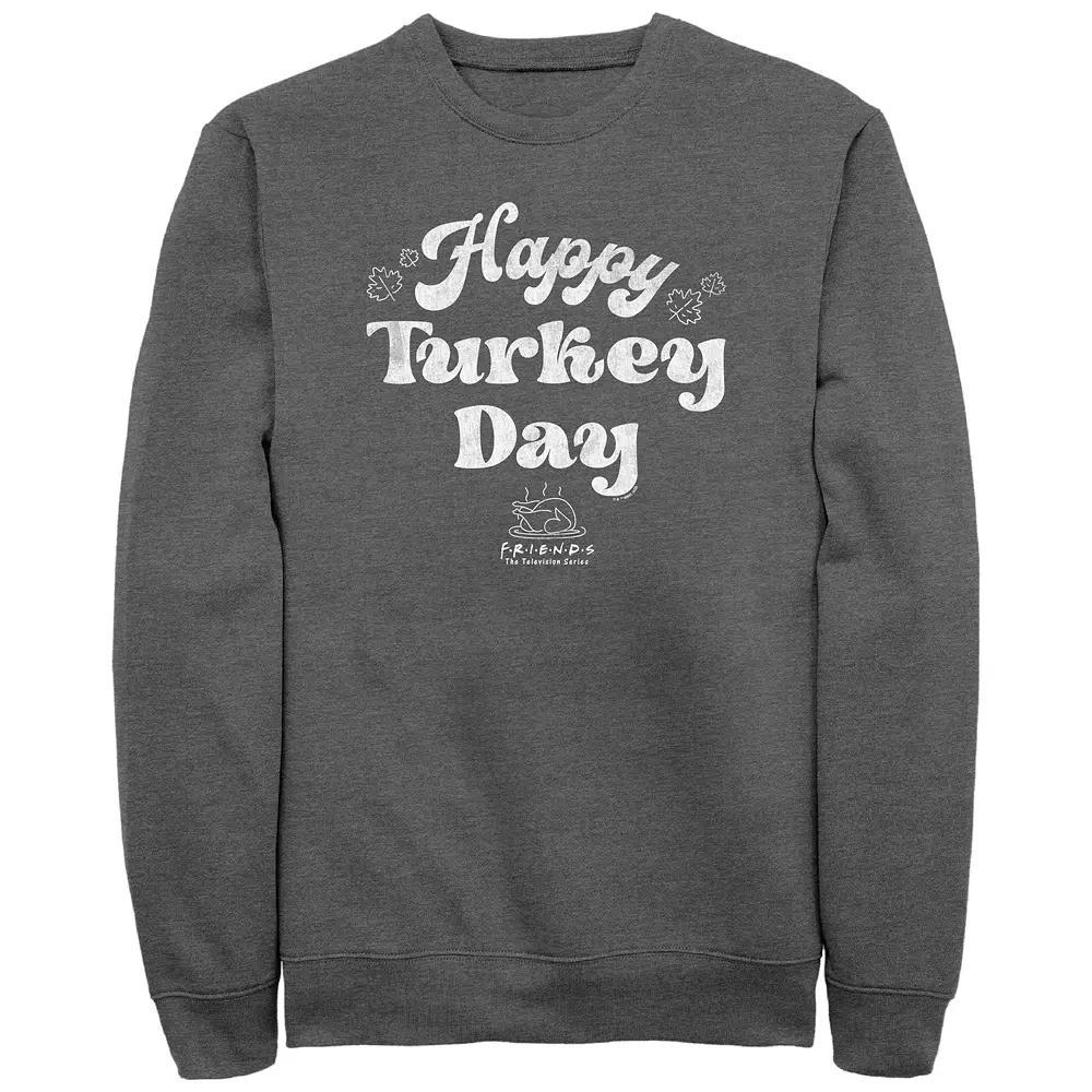 Men's Friends Happy Turkey Day Graphic Fleece,  Product Image