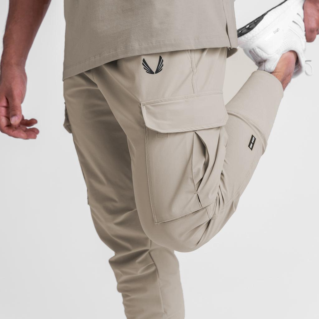 0437. Tetra-Lite® Cargo High Rib Jogger - Sand Smoke Male Product Image