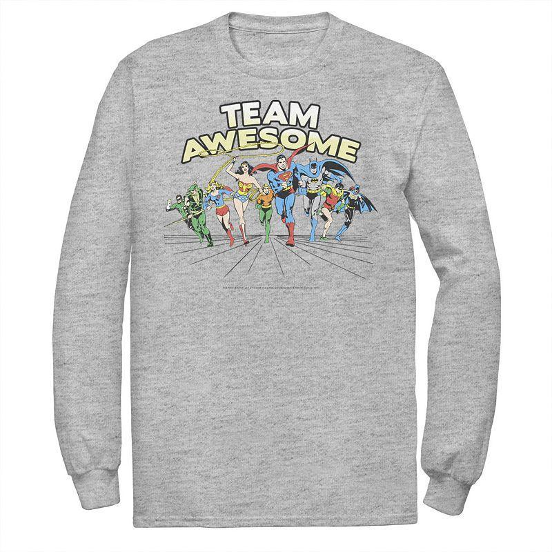 Men's DC Comics Justice League Team Awesome Group Tee, Size: Medium, White Product Image