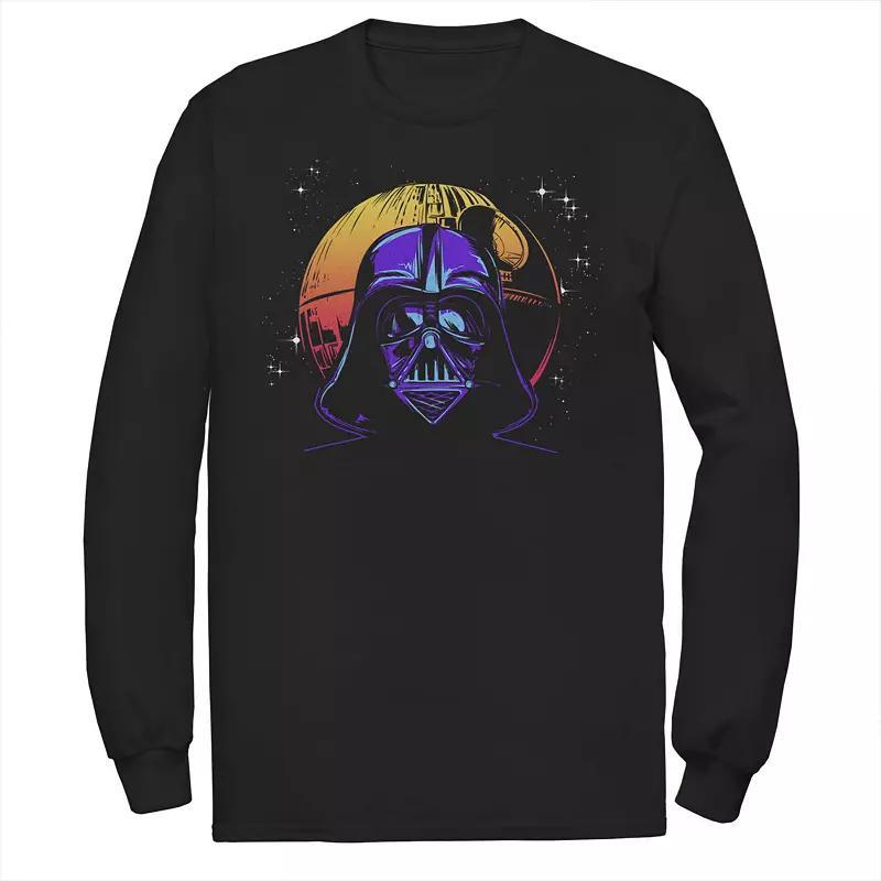 Men's Star Wars Darth Vader Helmet Stars Tee, Size: Medium, Black Product Image