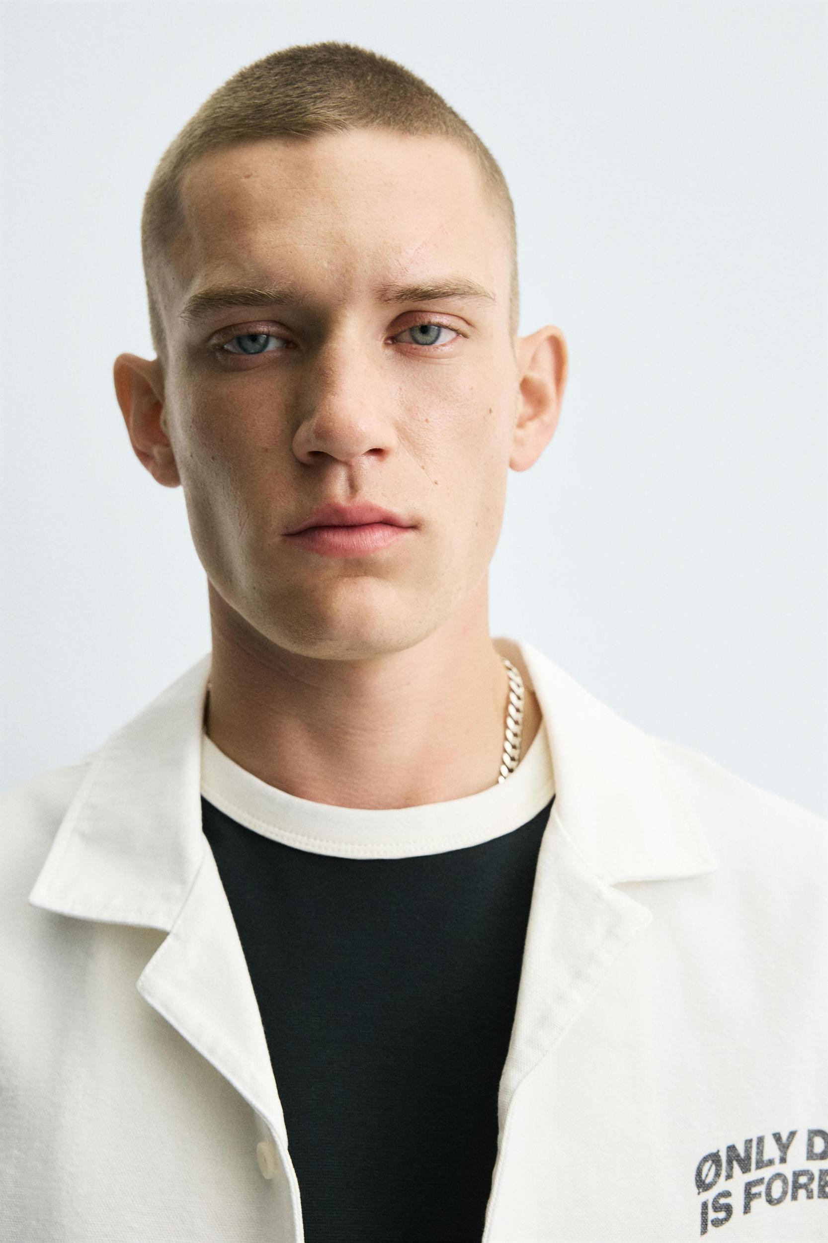 TEXTURED PRINT SHIRT Product Image