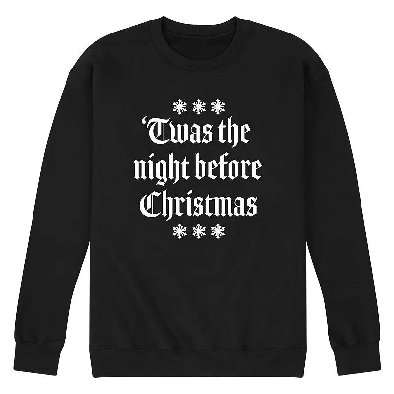 Men's 'Twas The Night Before Christmas Fleece Sweatshirt,  Product Image