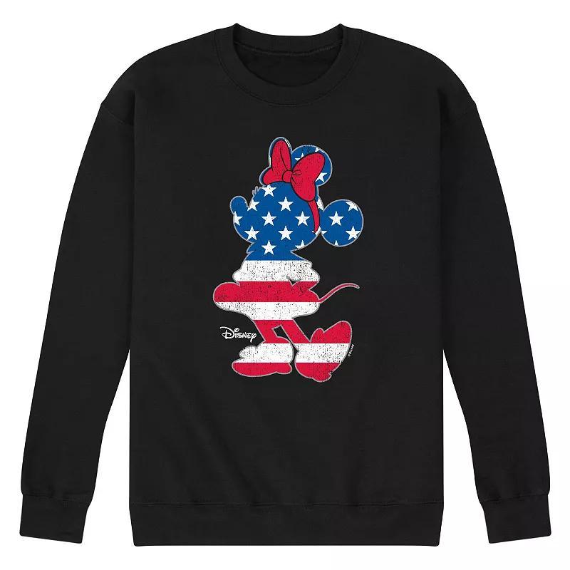 Disney's Minnie Mouse Men's Americana Fleece Sweatshirt, Size: XXL, Blue Product Image