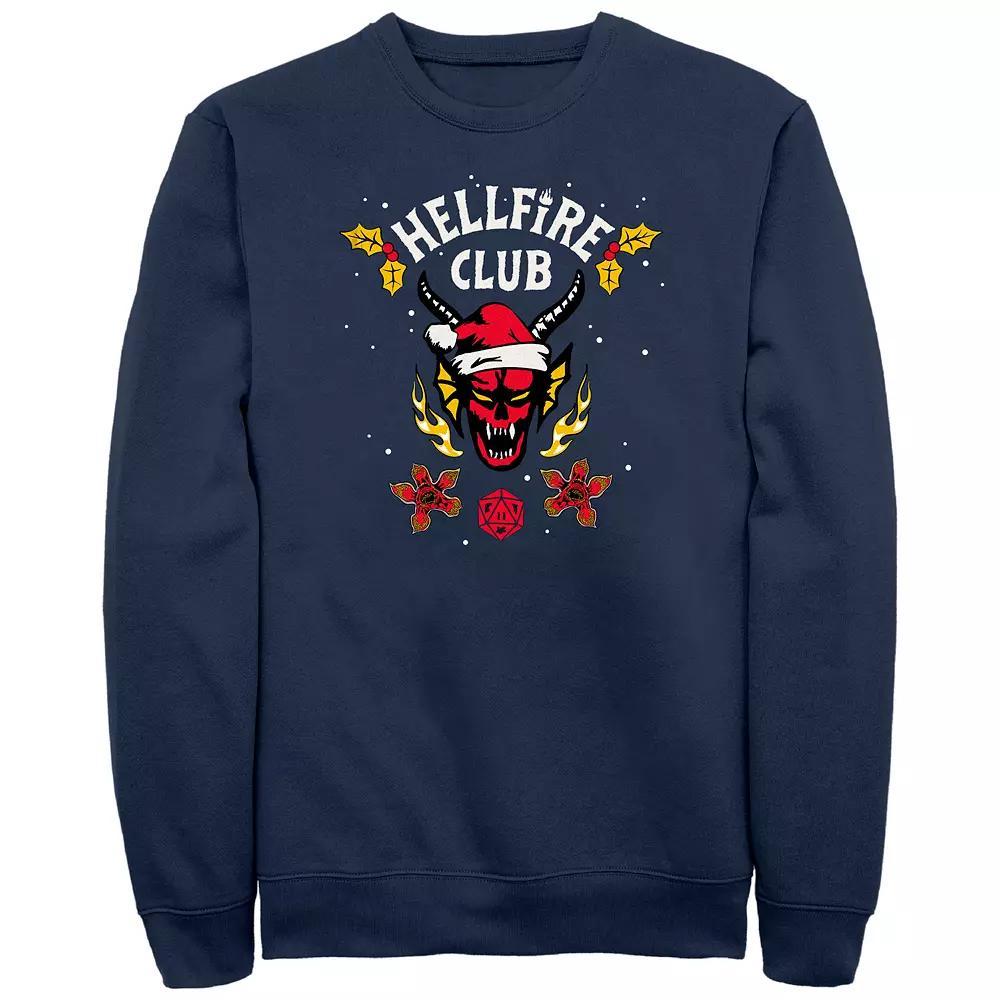 Men's Stranger Things Hellfire Holiday Graphic Fleece,  Product Image
