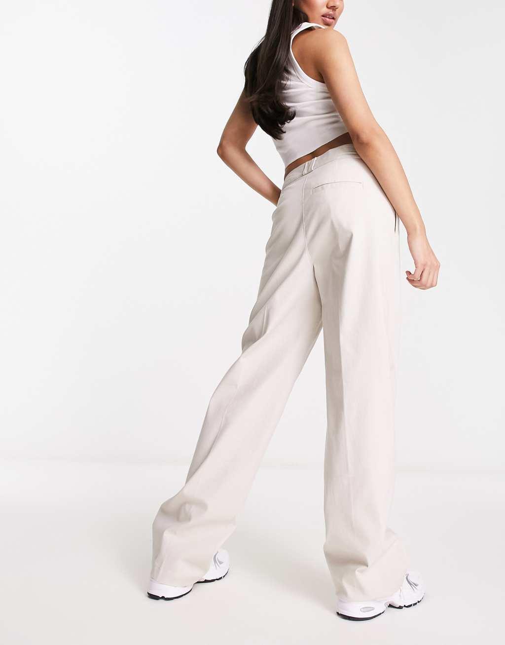 ASOS DESIGN relaxed boyfriend pants Product Image