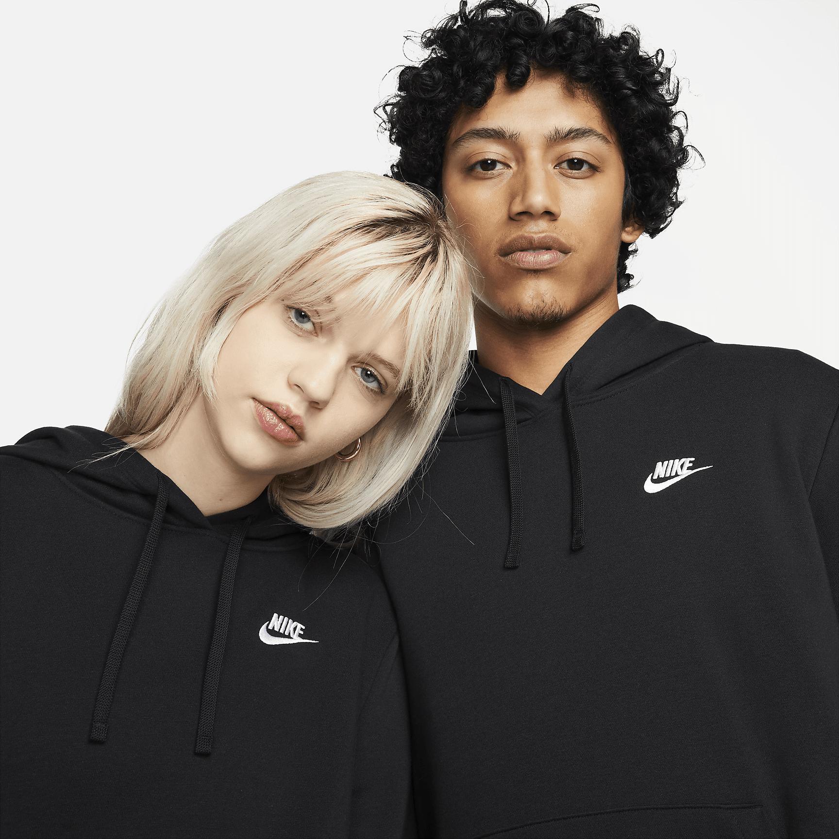 Womens Nike Sportswear Club Fleece Pullover Hoodie | DQ5793-010 Product Image