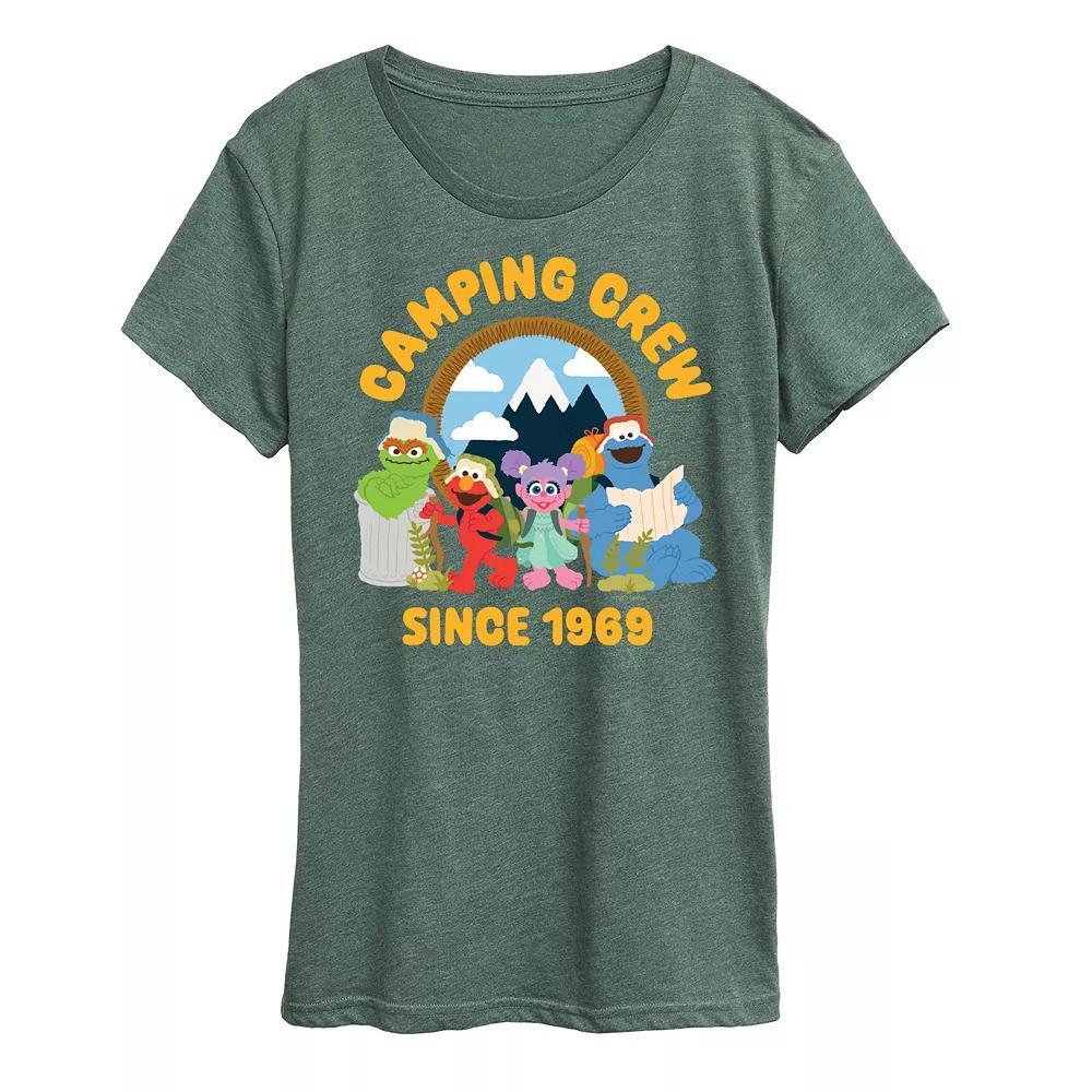 Women's Sesame Street Camping Crew 1969 Graphic Tee,  Product Image
