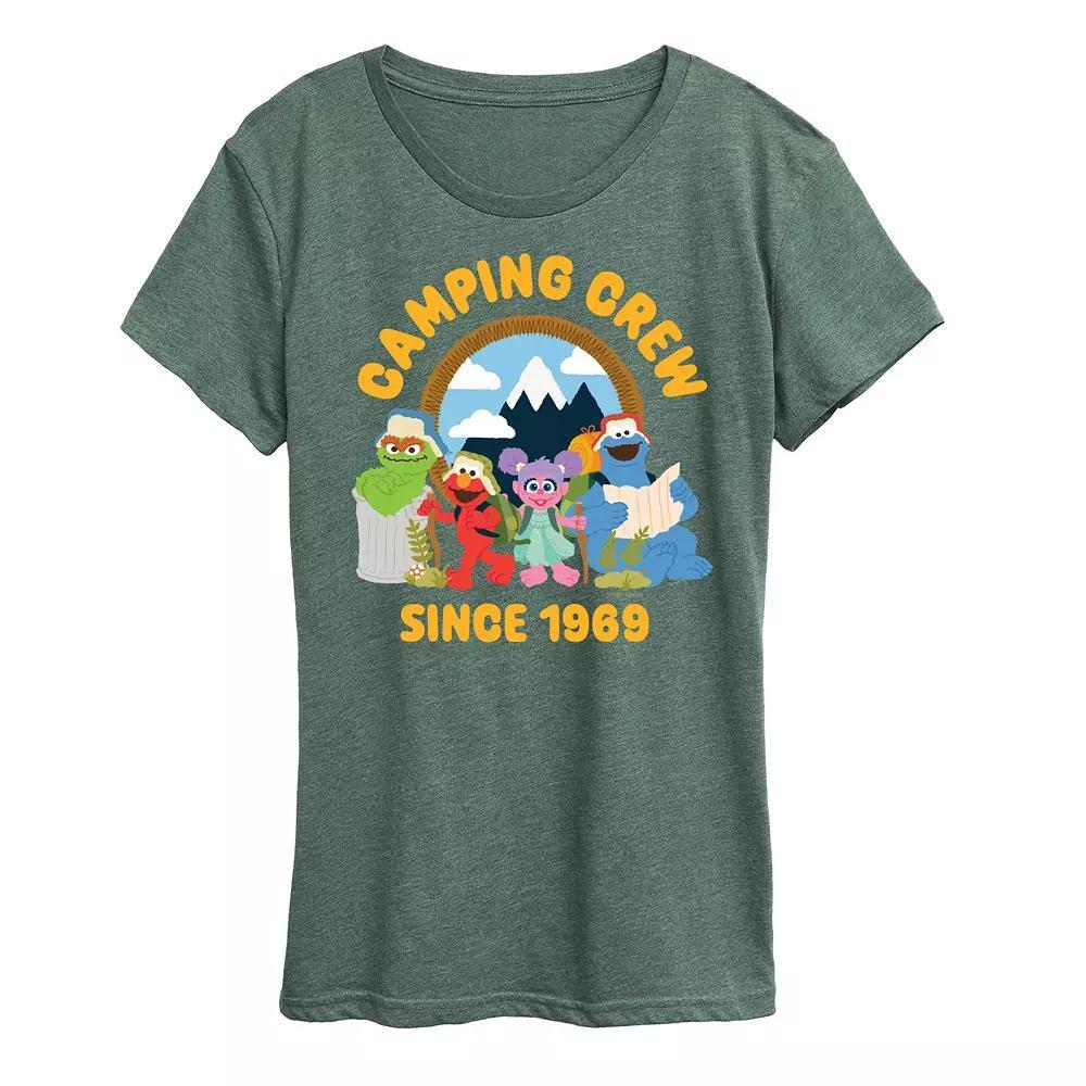 Women's Sesame Street Camping Crew 1969 Graphic Tee,  Product Image