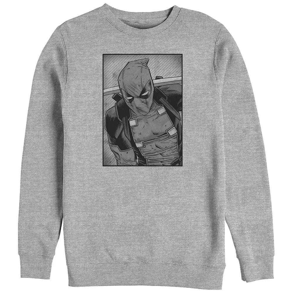 Big & Tall Marvel Deadpool Black And White Portrait Graphic Fleece, Men's,  Product Image