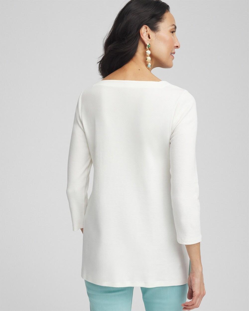 Pima Cotton Square-Neck Tunic Product Image