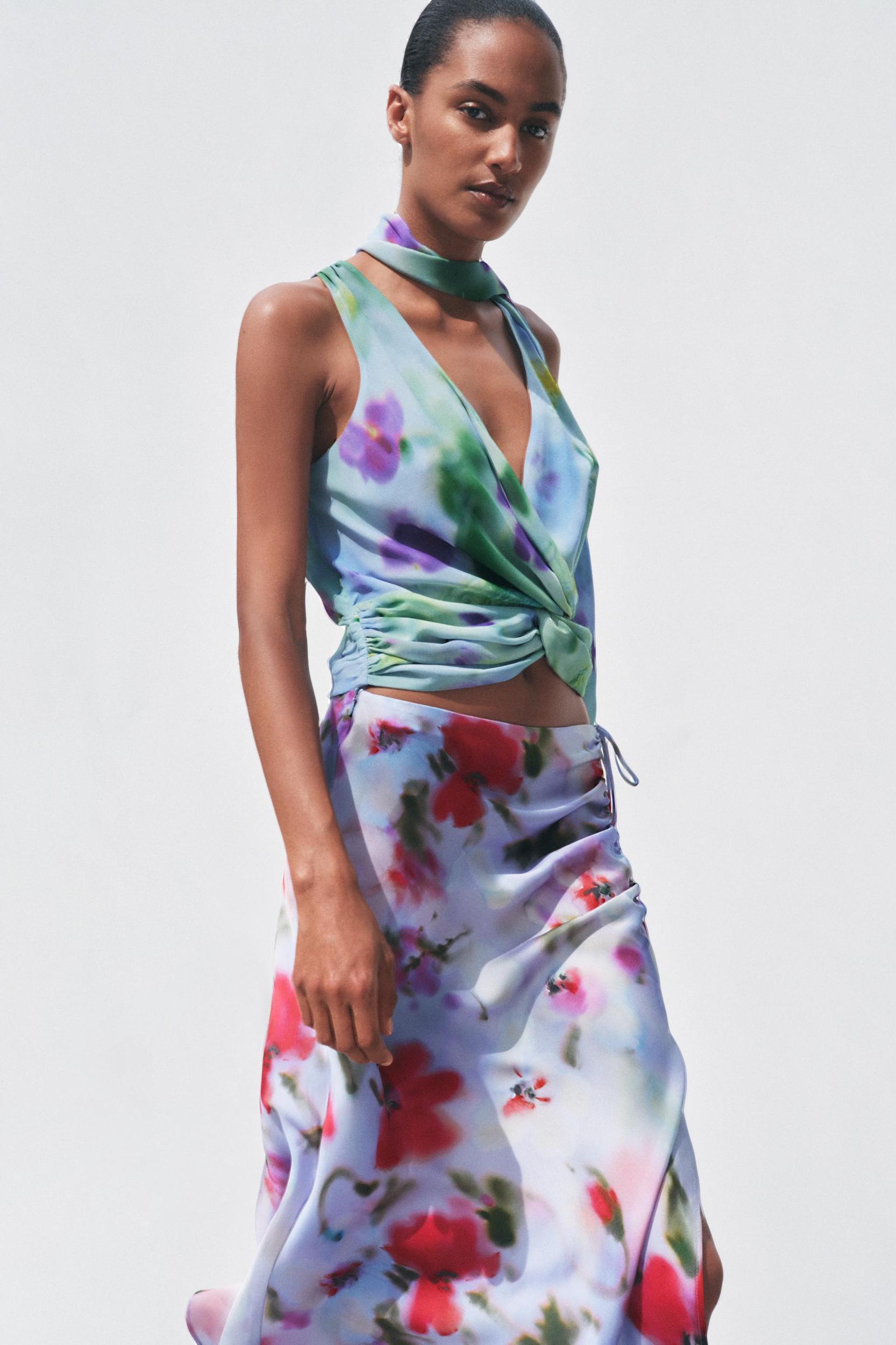 PRINTED TIE TOP Product Image