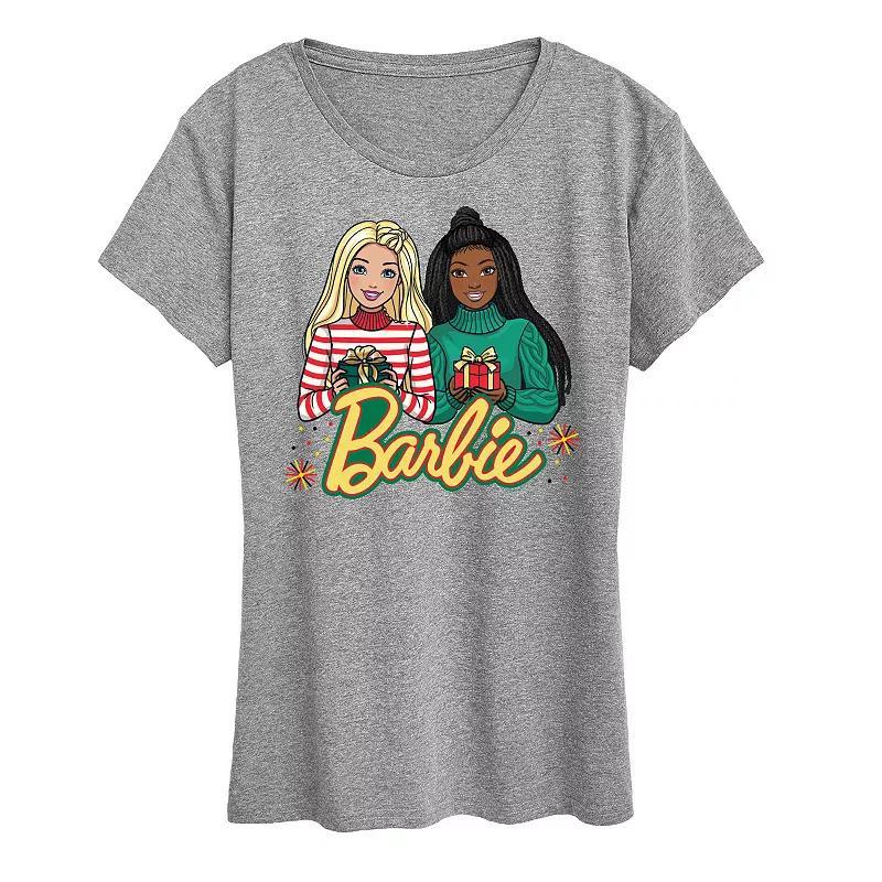 Women's Barbie® Kwanzaa Barbie Graphic Tee, Girl's, Size: Medium, Grey Gray Product Image