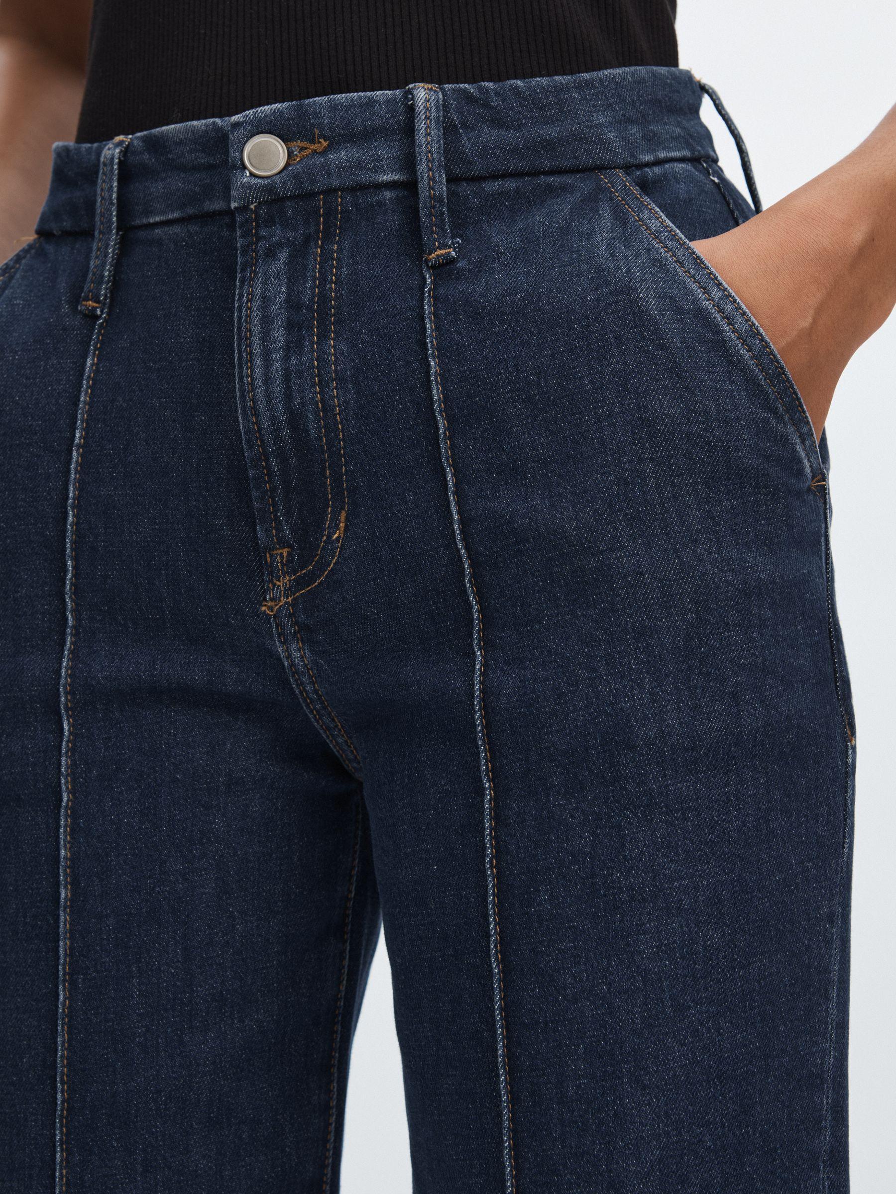Good American Straight-Leg Trouser Jeans in Indigo Blue Product Image