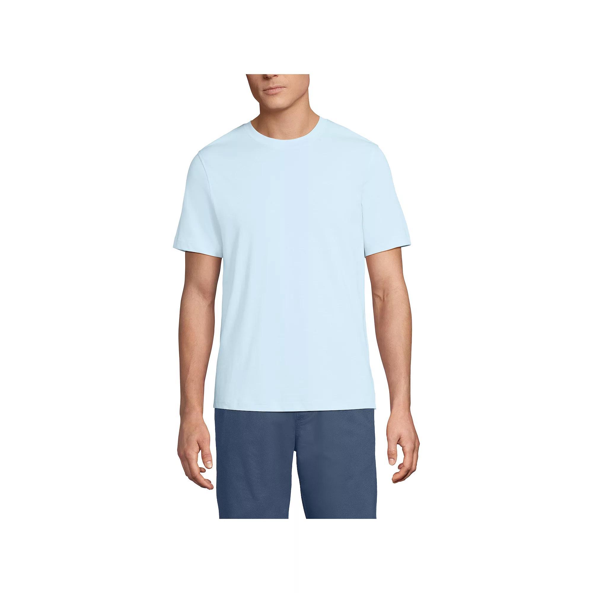 Men's Lands' End Supima Crewneck Tee,  Product Image