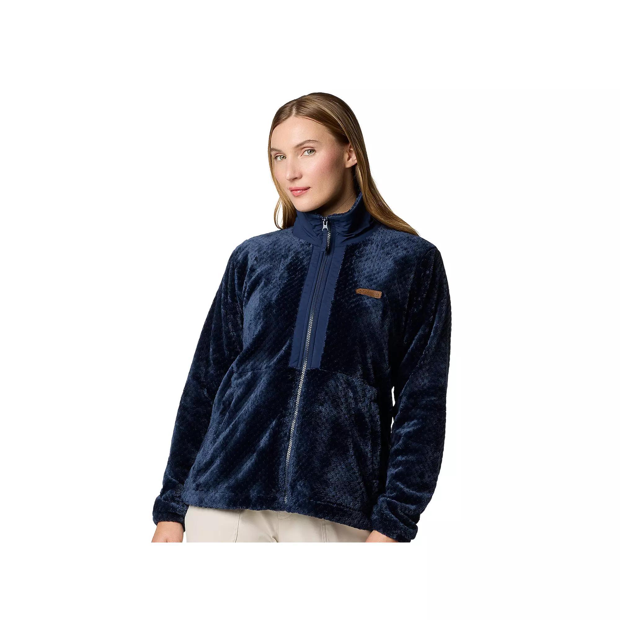 Women's Columbia Fire Side III Full Zip Jacket, Size: Medium, Colleg Product Image