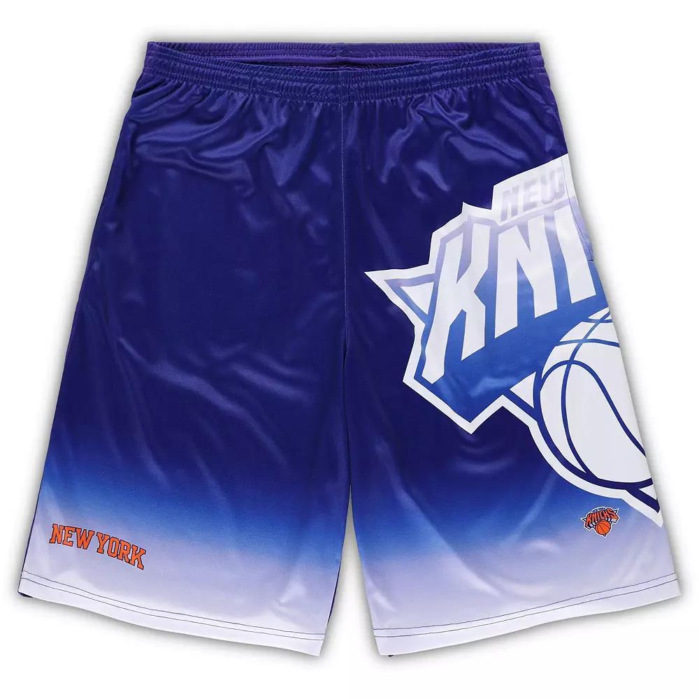 Men's Fanatics Branded Blue New York Knicks Big & Tall Graphic Shorts,  Product Image