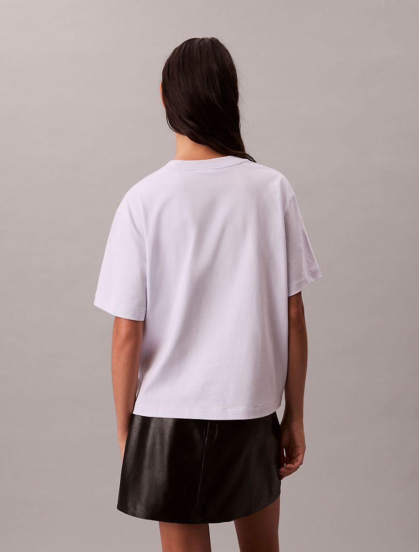Standard Logo Boxy Fit Crewneck T-Shirt Product Image