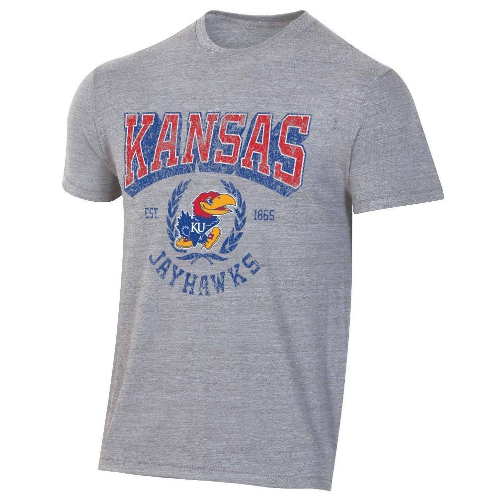 NCAA Kansas Jayhawks Mens Triblend T-Shirt Product Image