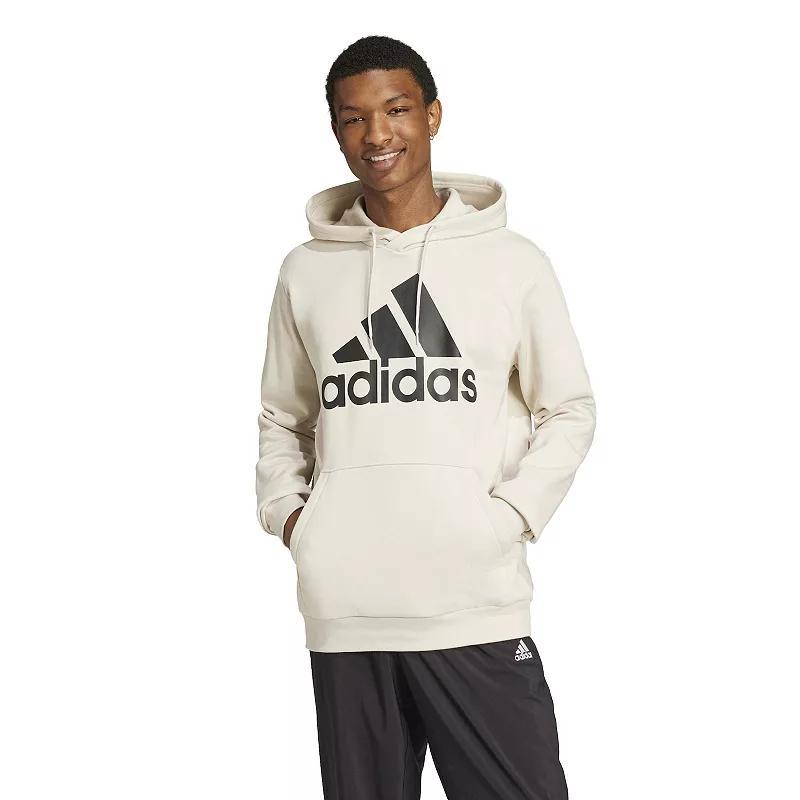 Mens adidas Essential Big Logo Fleece Hoodie Product Image