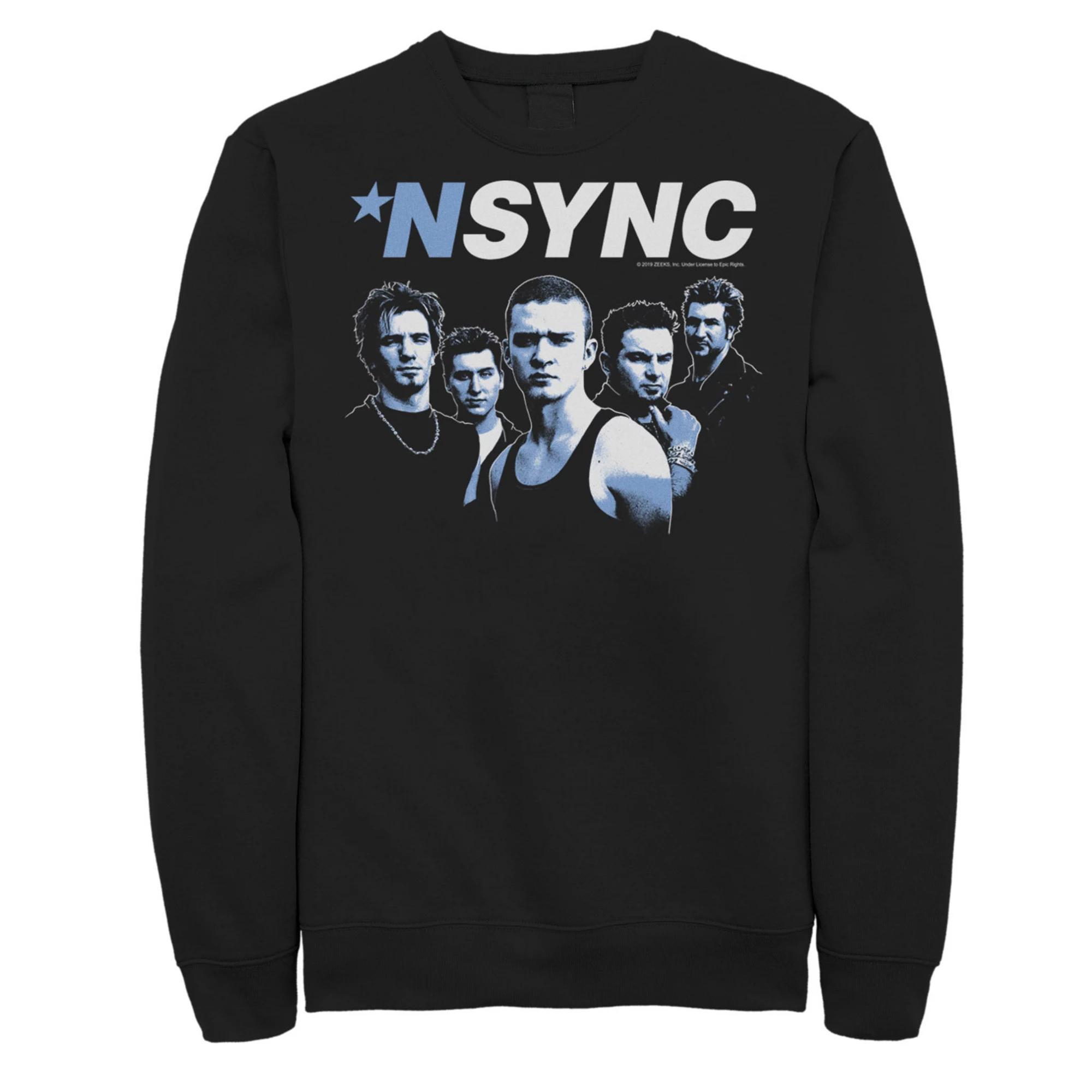 Mens Nsync Blue Hue Portrait Sweatshirt Product Image
