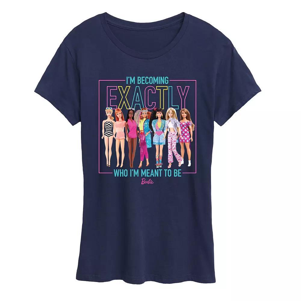 Women's Barbie® Exactly Who I'm Meant To Be Graphic Tee,  Product Image