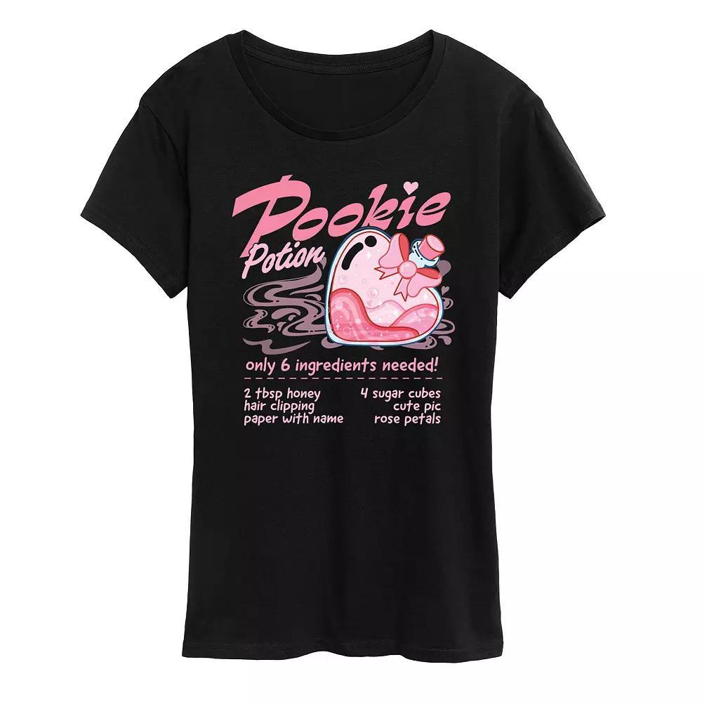 Women's Pookie Potion Graphic Tee, Size: XL, Black Product Image