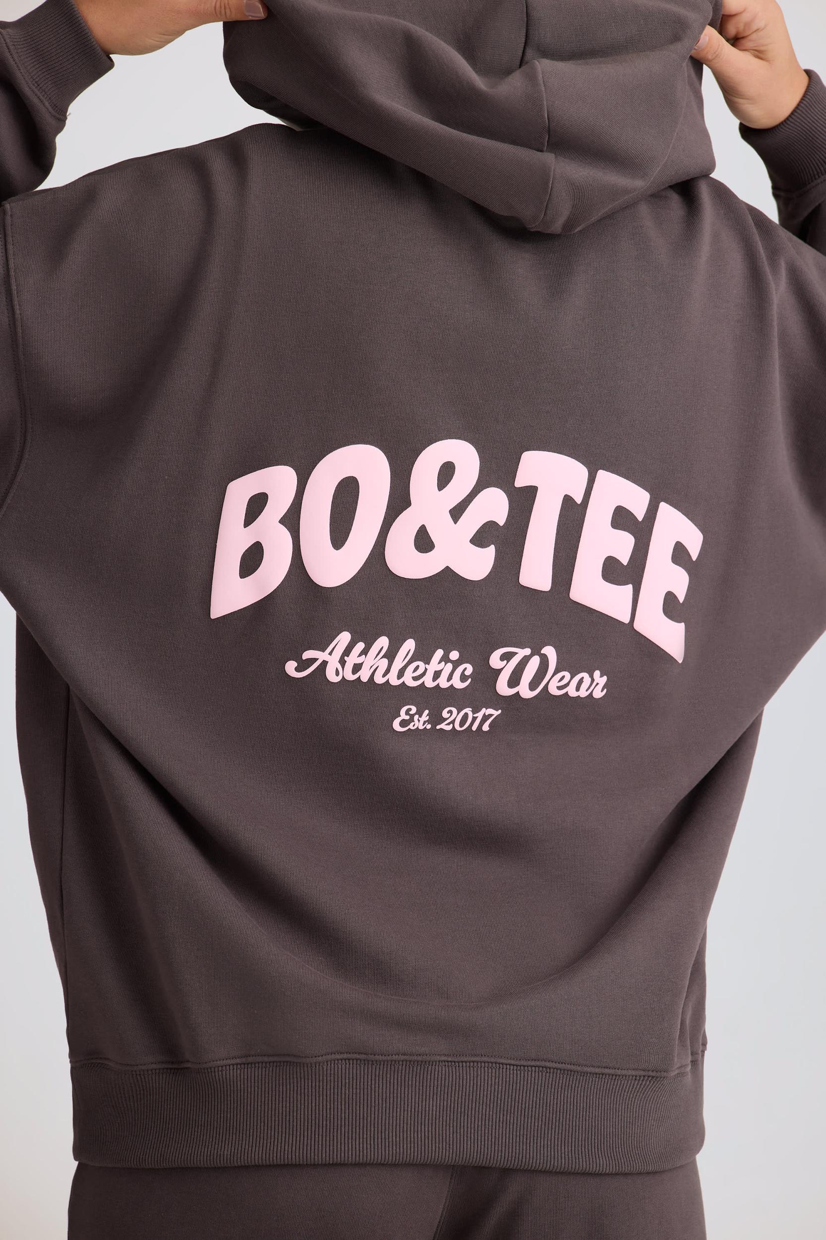 Oversized Hoodie in Charcoal Grey Product Image