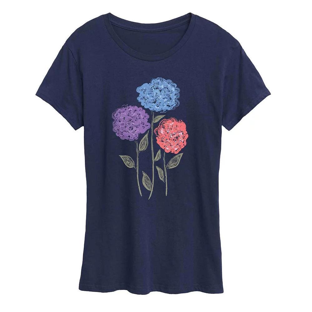 Women's Hydrangeas Graphic Tee, Girl's,  Product Image