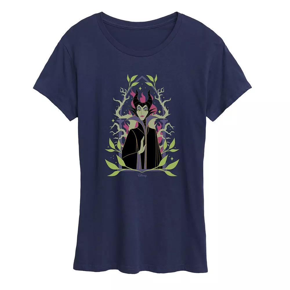 Disney's Sleeping Beauty Maleficent Women's Graphic Tee, Size: Small, Blue Product Image