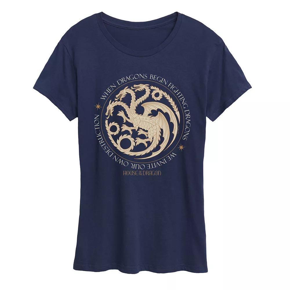 Women's House of the Dragon Dragons Begin Fighting Graphic Tee,  Product Image