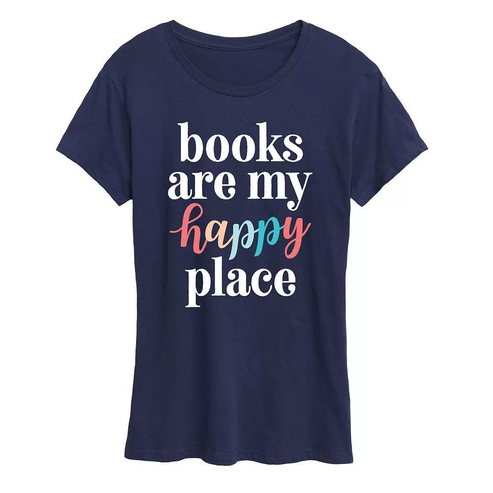 Women's Books Are My Happy Place Graphic Tee,  Product Image