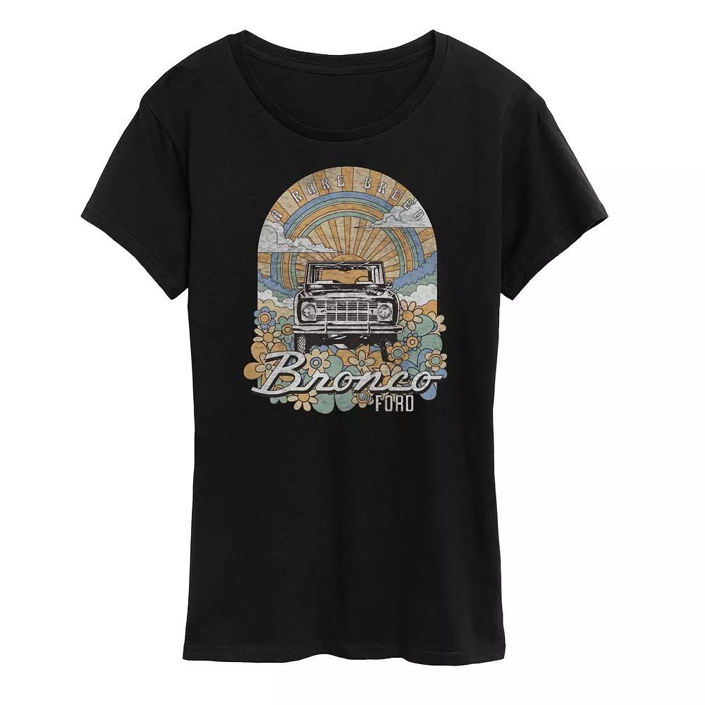 Women's Ford Bronco Rare Breed Retro Graphic Tee, Size: XL, Black Product Image