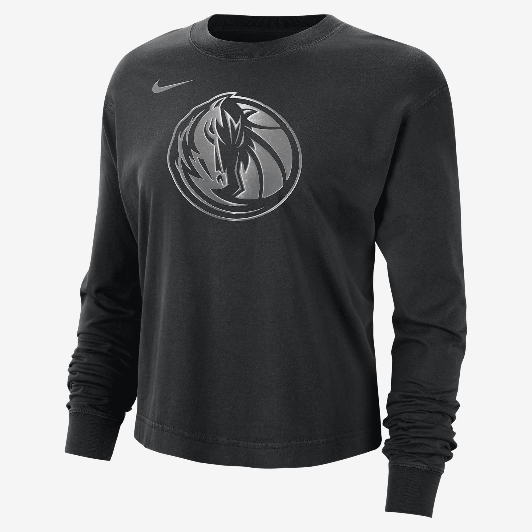 Milwaukee Bucks Courtside Nike Women's NBA Shine Boxy Long-Sleeve T-Shirt Product Image
