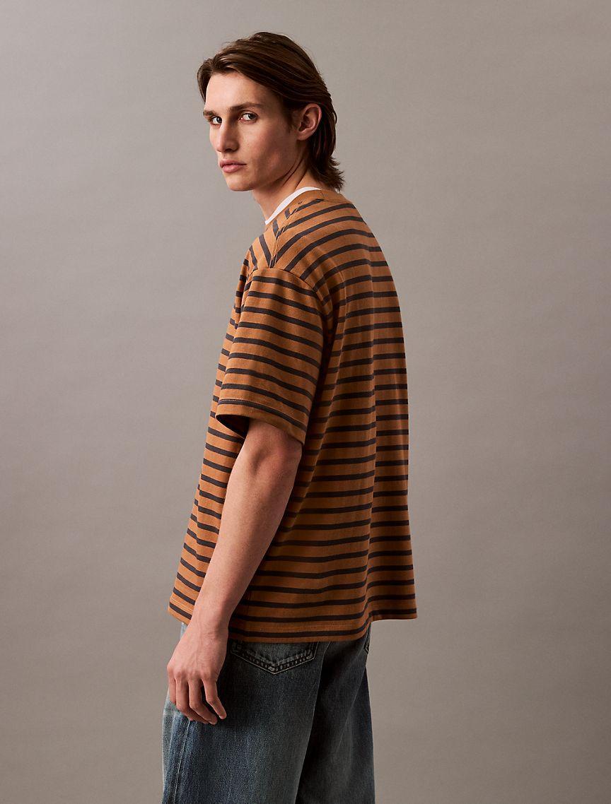 Bold Stripe Jersey Relaxed Tee Product Image