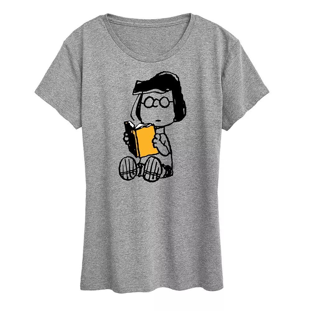 Women's Peanuts Marcie Reading Graphic Tee,  Product Image
