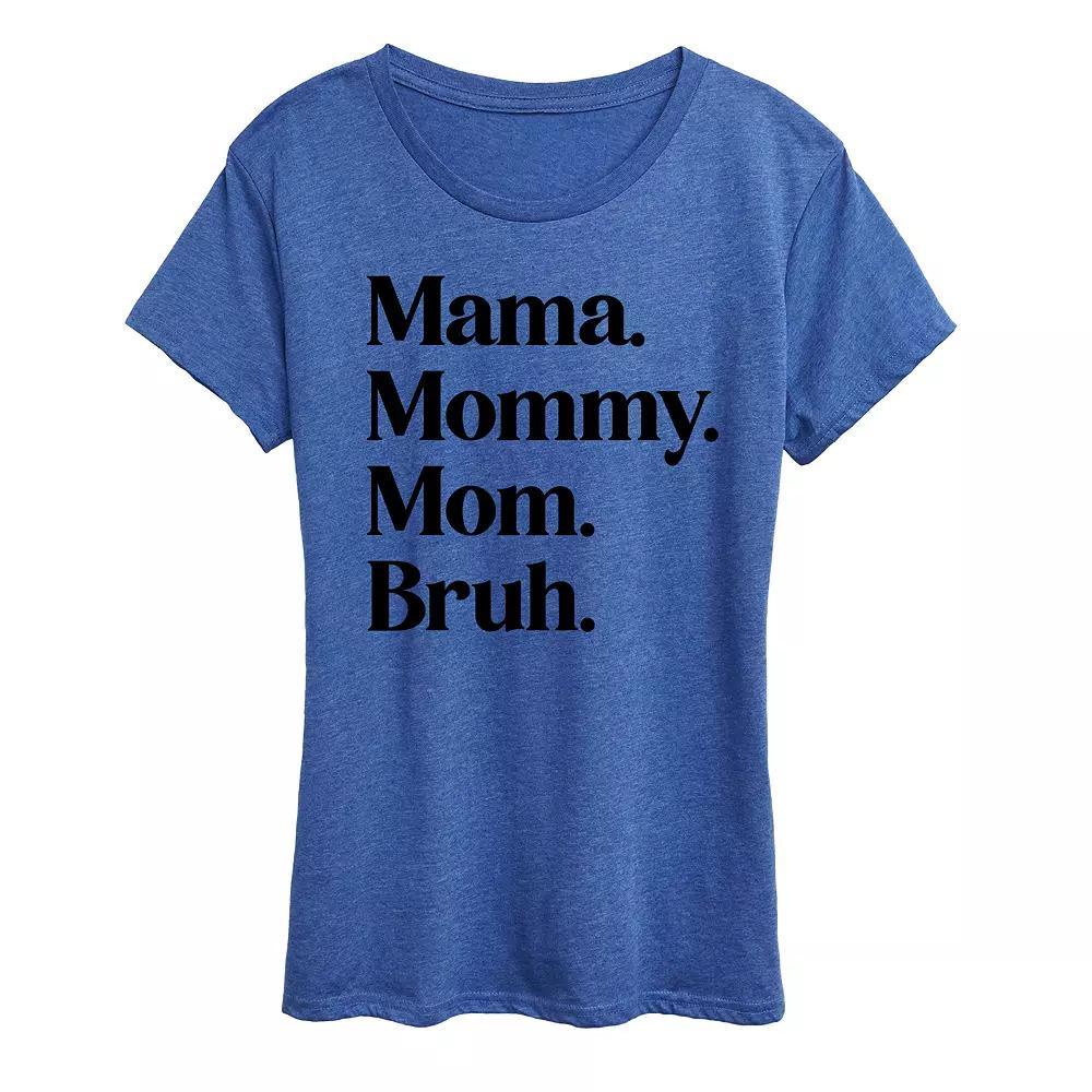 Women's Mama Mommy Mom Bruh Graphic Tee, Girl's,  Product Image