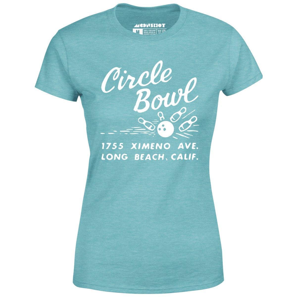 Circle Bowl - Long Beach, CA - Vintage Bowling Alley - Women's T-Shirt Female Product Image