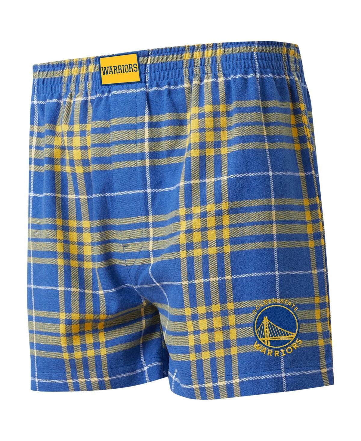 Mens Royal/Gold Golden State Warriors Concord Boxers Product Image