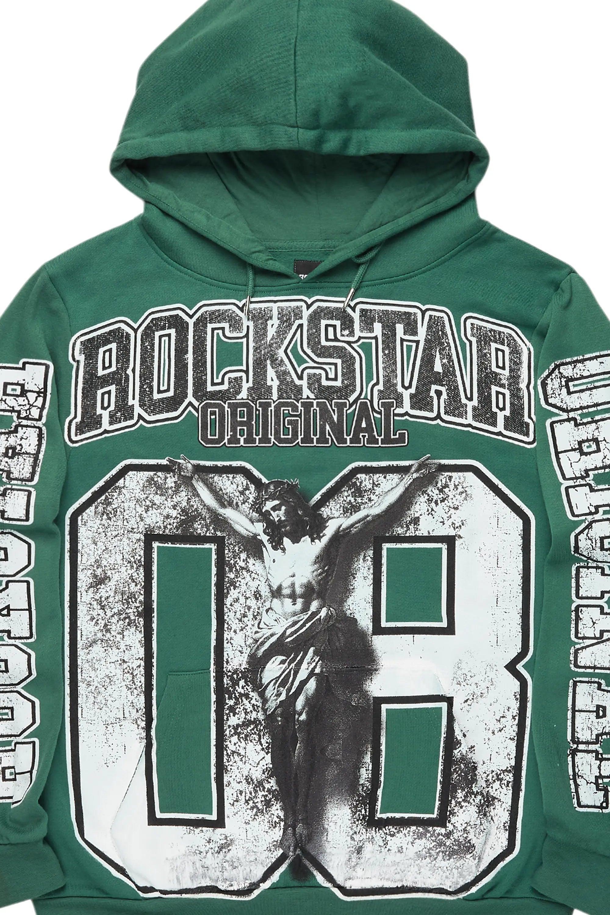 Fields Green Graphic Hoodie Male Product Image