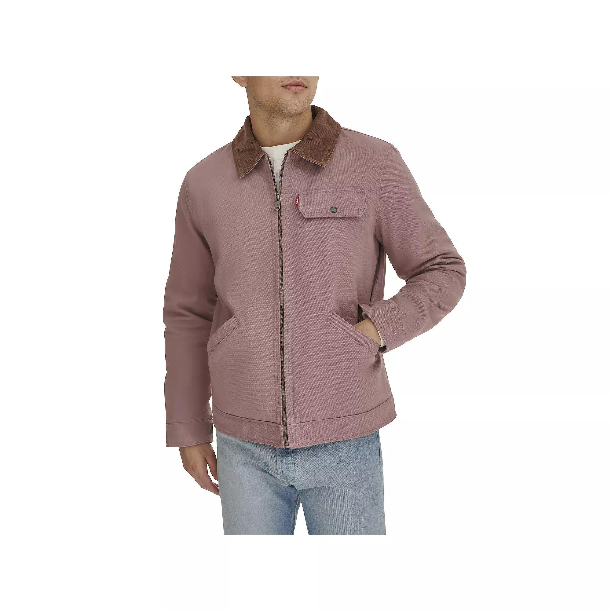 Men's Levi's® Trucker Jacket with Corduroy Collar, Size: Small, Pink Product Image